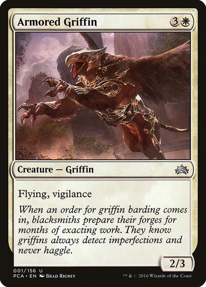 2016 Planechase Anthology Armored Griffin uncommon #1 uncommon card image