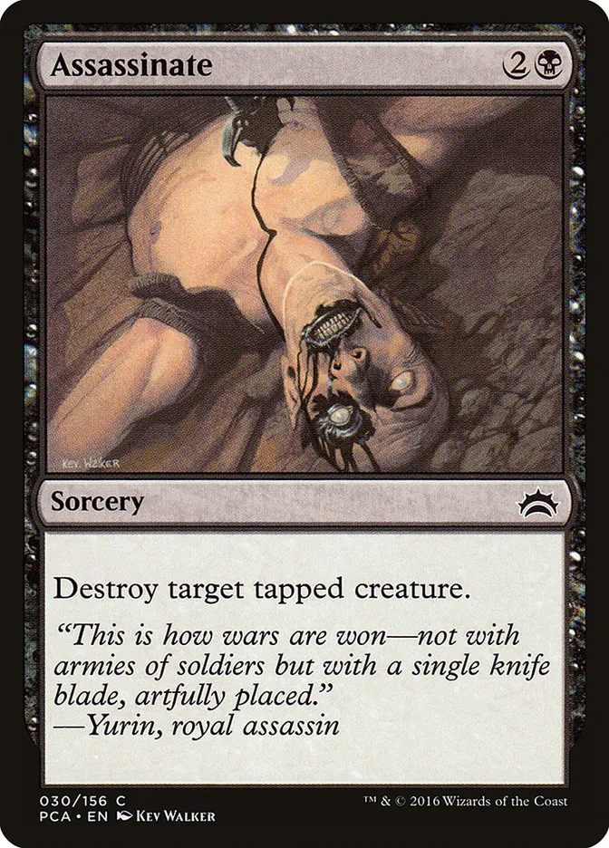 2016 Planechase Anthology Assassinate common #30 common card image
