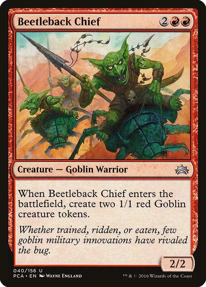 2016 Planechase Anthology Beetleback Chief uncommon #40 uncommon card image