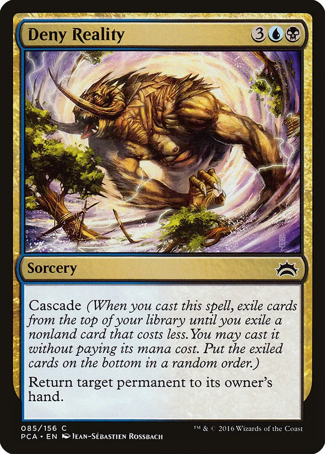 2016 Planechase Anthology Deny Reality common #85 common card image