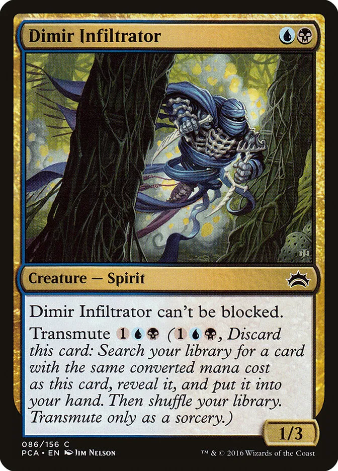 2016 Planechase Anthology Dimir Infiltrator #86 common card image