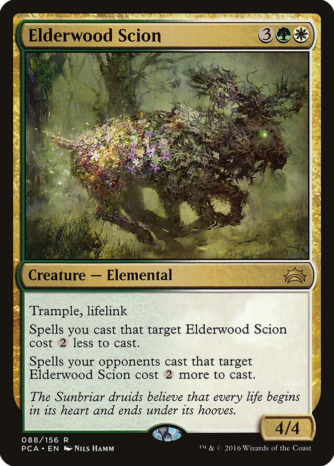 2016 Planechase Anthology Elderwood Scion #88 rare card image