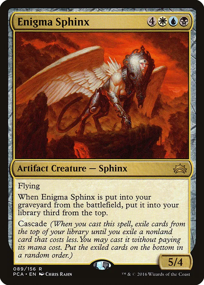 2016 Planechase Anthology Enigma Sphinx #89 rare card image