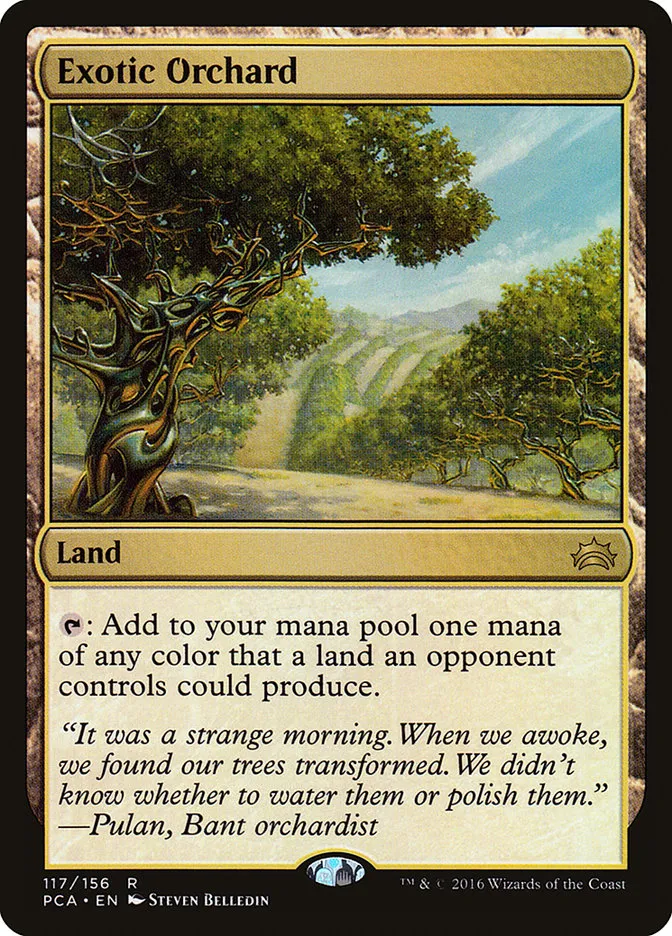 2016 Planechase Anthology Exotic Orchard #117 rare card image