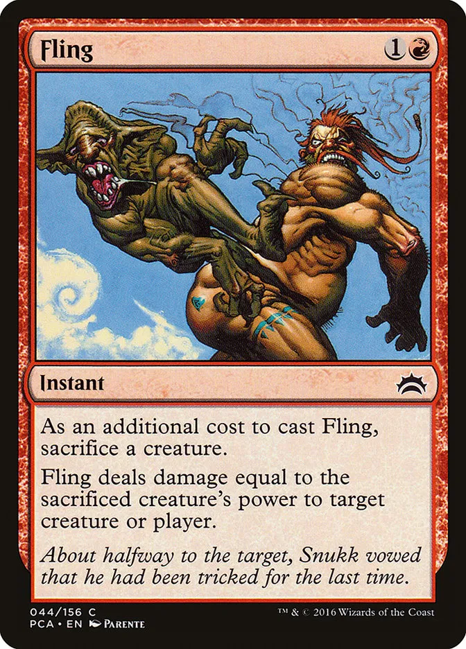 2016 Planechase Anthology Fling common #44 common card image
