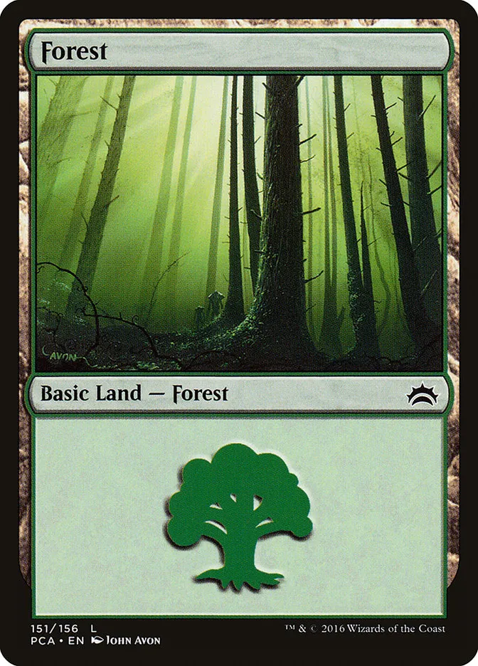 2016 Planechase Anthology Forest common #151 common card image