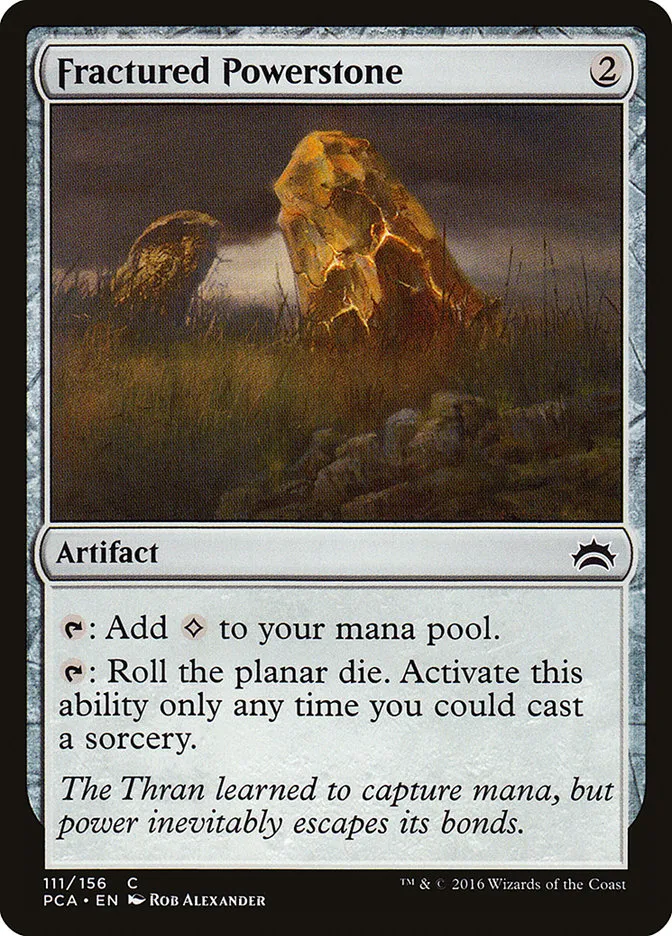 2016 Planechase Anthology Fractured Powerstone common #111 common card image