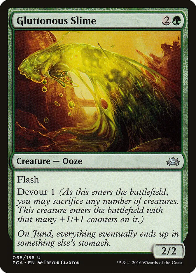 2016 Planechase Anthology Gluttonous Slime uncommon #65 uncommon card image