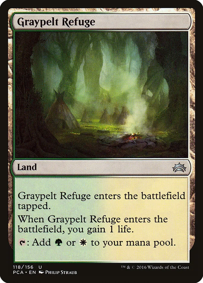 2016 Planechase Anthology Graypelt Refuge #118 uncommon card image