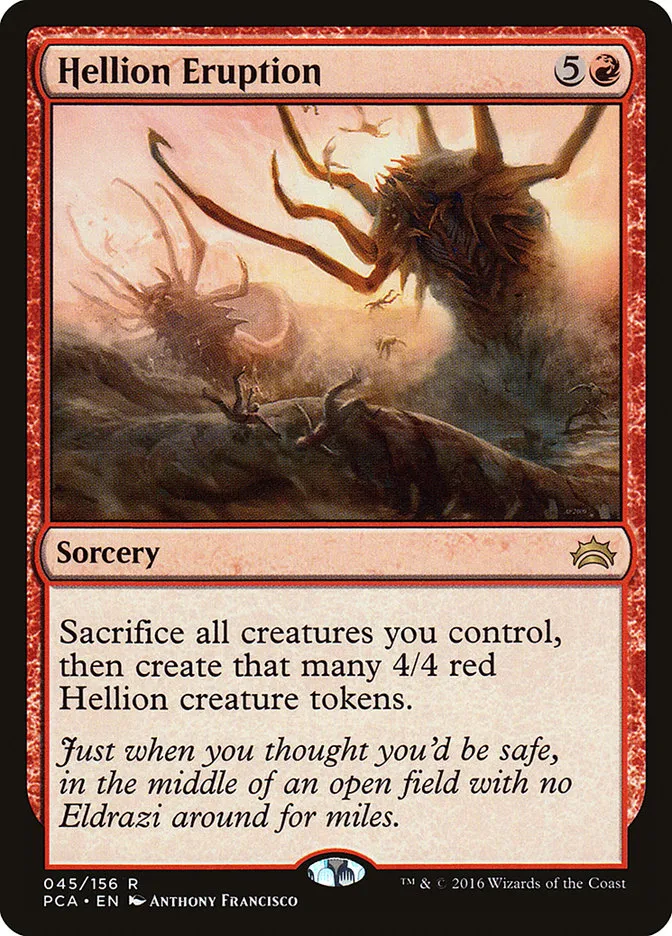 2016 Planechase Anthology Hellion Eruption rare #45 rare card image
