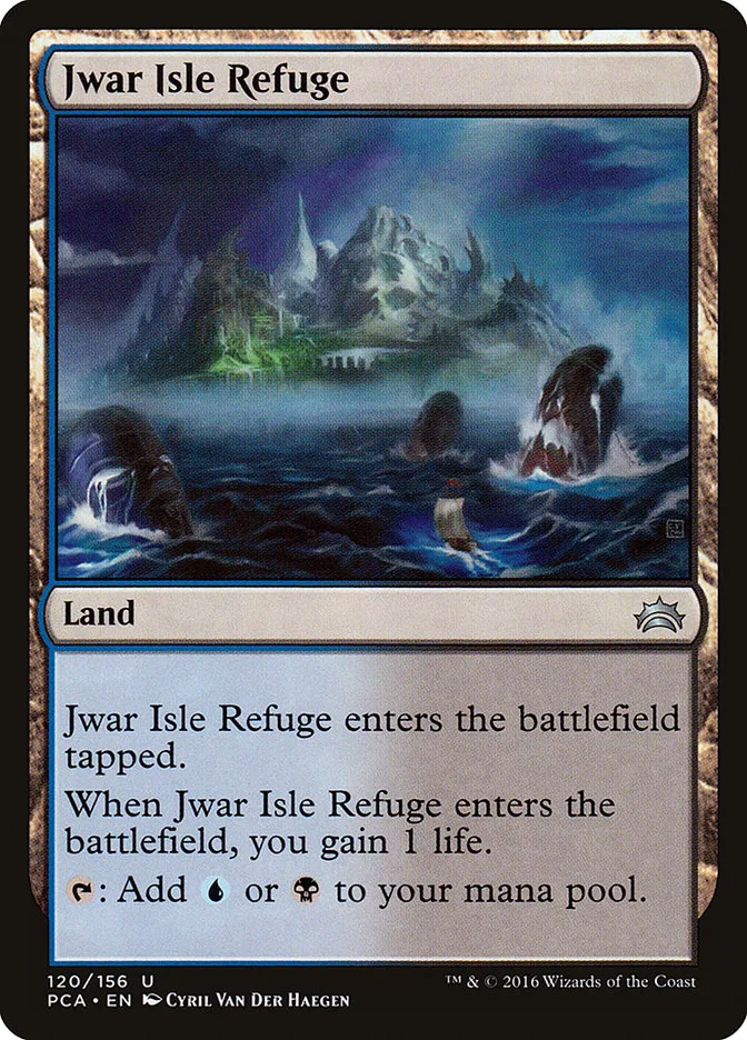 2016 Planechase Anthology Jwar Isle Refuge #120 uncommon card image
