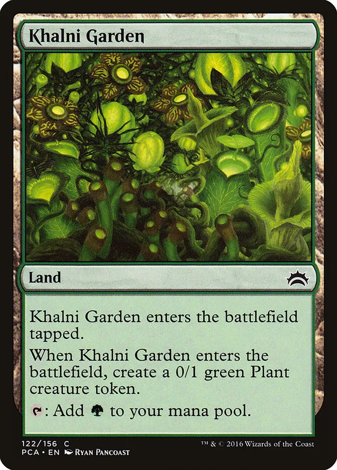 2016 Planechase Anthology Khalni Garden #122 common card image