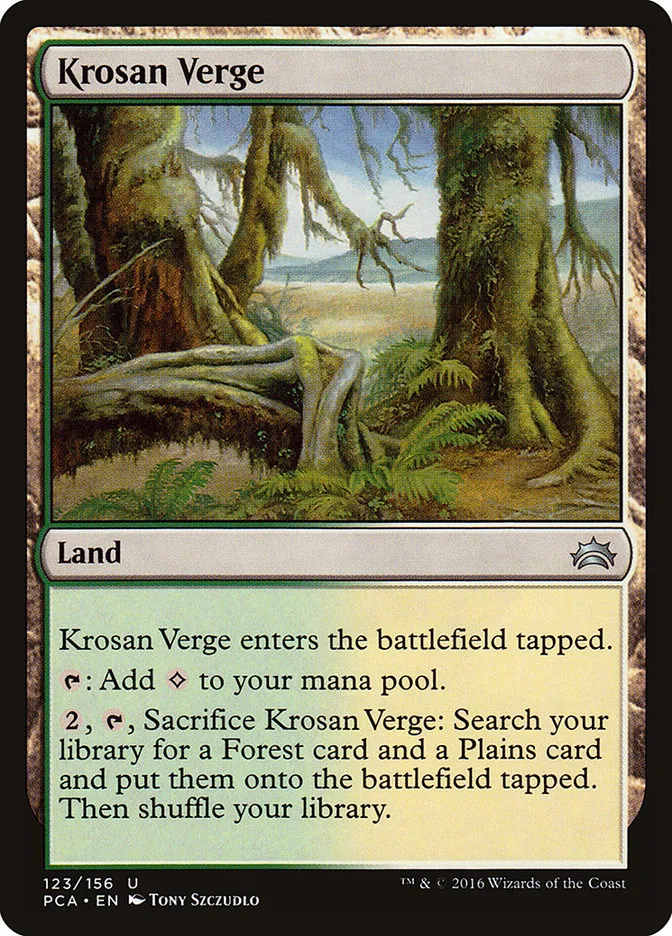 2016 Planechase Anthology Krosan Verge #123 uncommon card image