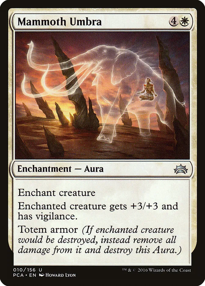 2016 Planechase Anthology Mammoth Umbra uncommon #10 uncommon card image