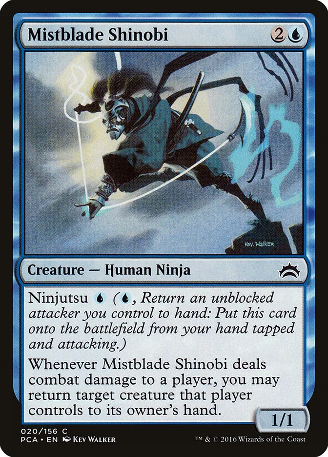 2016 Planechase Anthology Mistblade Shinobi #20 common card image