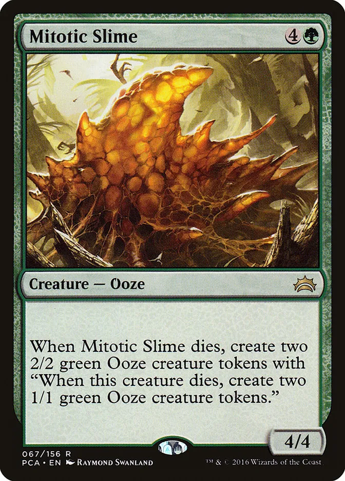 2016 Planechase Anthology Mitotic Slime #67 rare card image