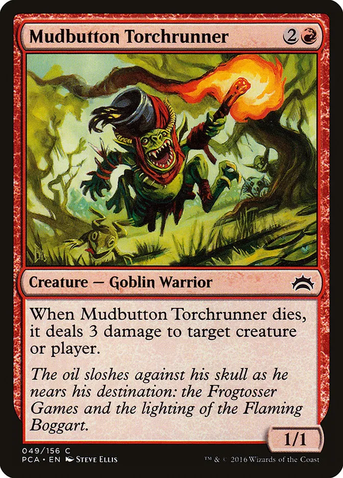 2016 Planechase Anthology Mudbutton Torchrunner common #49 common card image