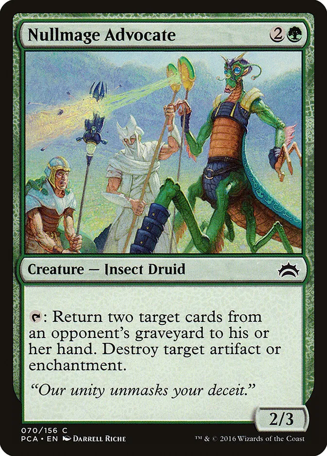 2016 Planechase Anthology Nullmage Advocate common #70 common card image