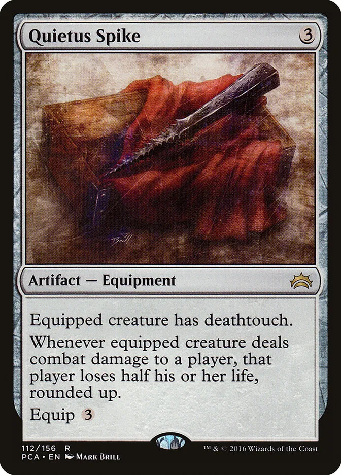 2016 Planechase Anthology Quietus Spike #112 rare card image