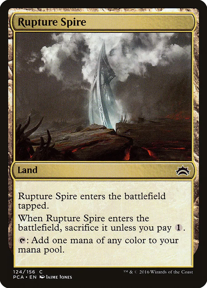 2016 Planechase Anthology Rupture Spire common #124 common card image