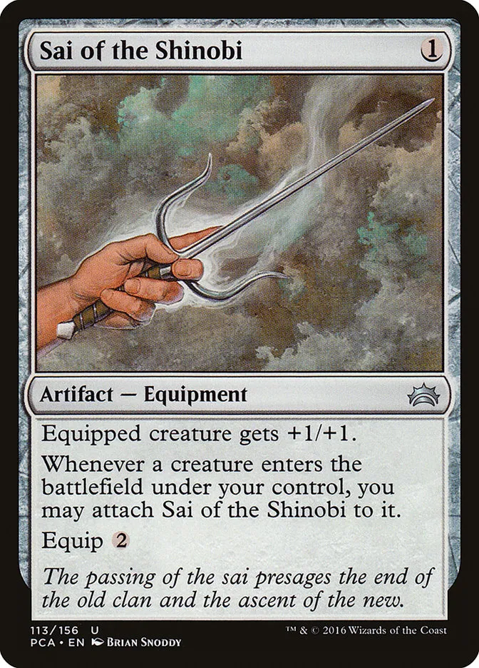 2016 Planechase Anthology Sai of the Shinobi #113 uncommon card image