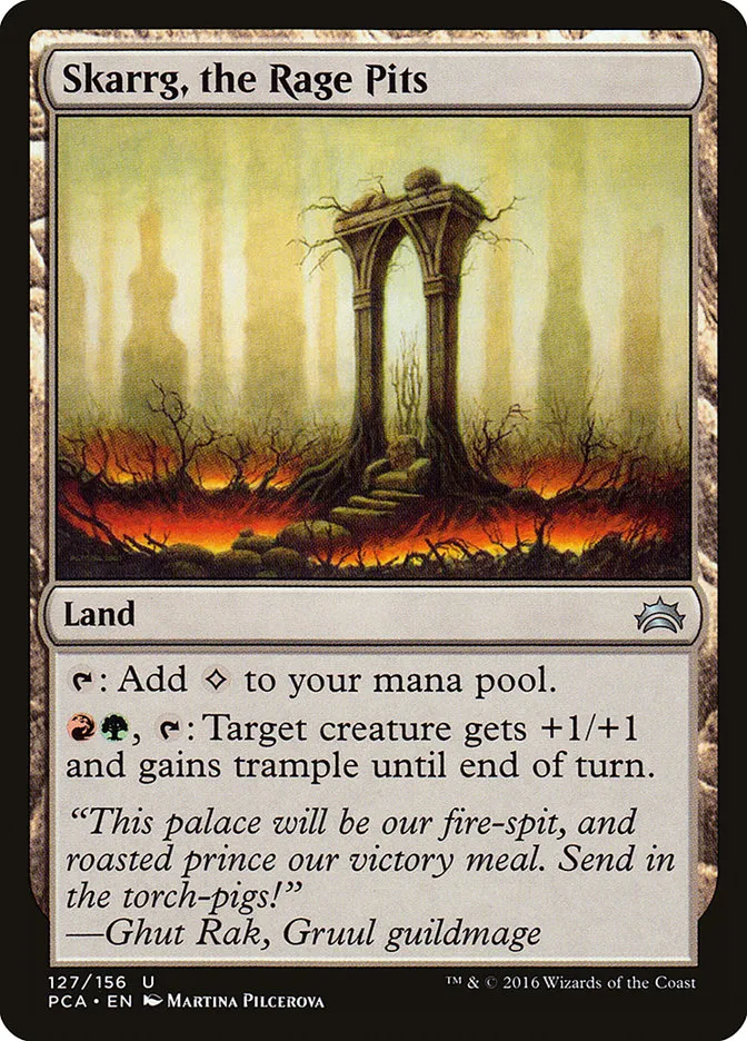 2016 Planechase Anthology Skarrg, the Rage Pits #127 uncommon card image