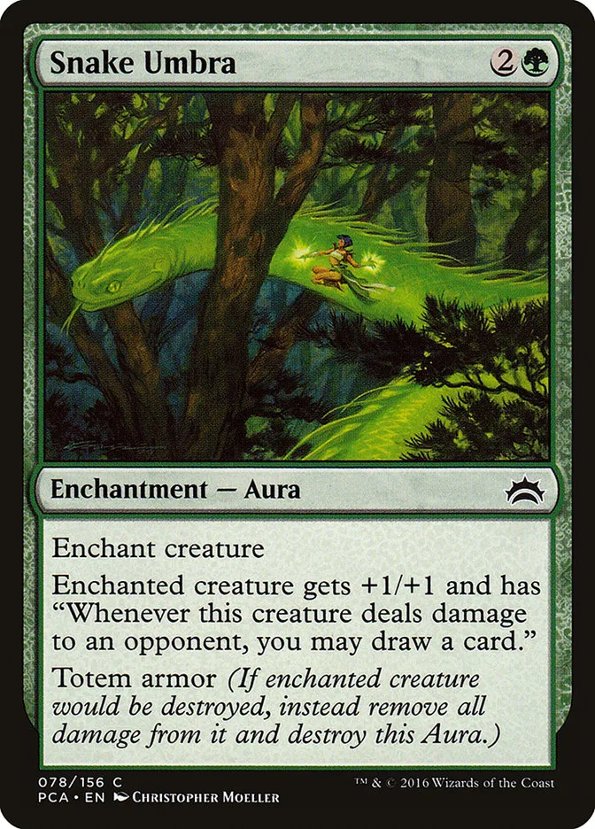 2016 Planechase Anthology Snake Umbra common #78 common card image