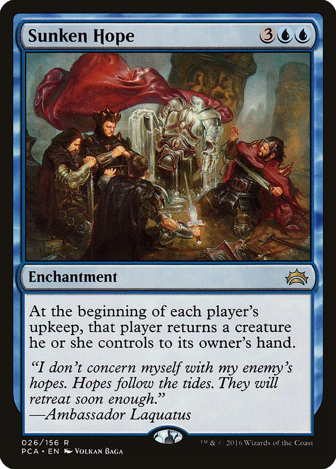 2016 Planechase Anthology Sunken Hope #26 rare card image