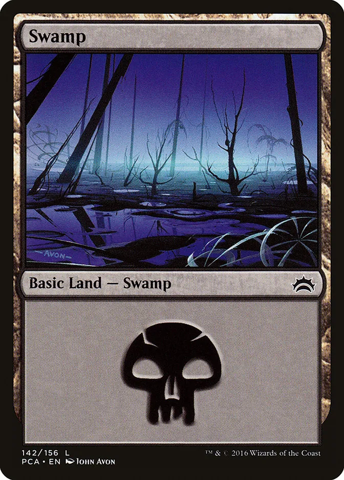 2016 Planechase Anthology Swamp common #142 common card image