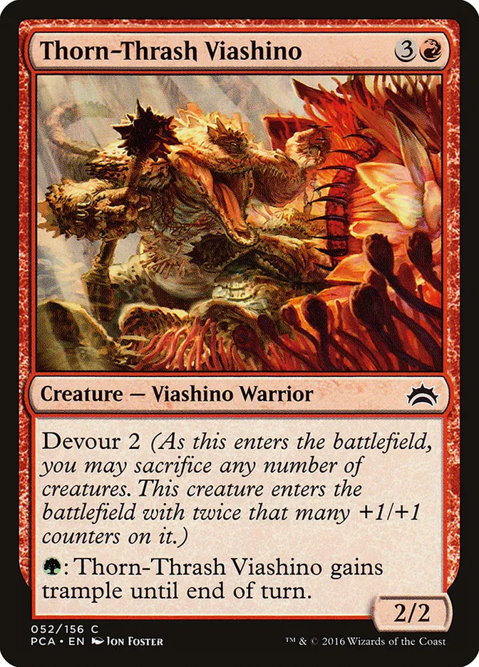 2016 Planechase Anthology Thorn-Thrash Viashino #52 common card image