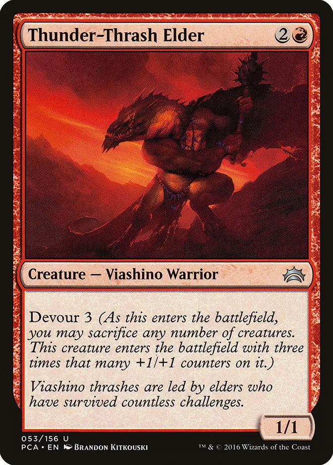 2016 Planechase Anthology Thunder-Thrash Elder uncommon #53 uncommon card image