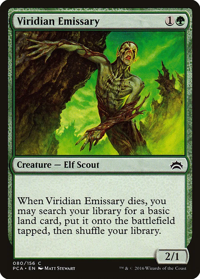 2016 Planechase Anthology Viridian Emissary #80 common card image