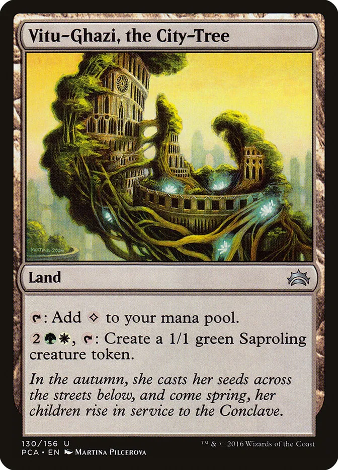 2016 Planechase Anthology Vitu-Ghazi, the City-Tree #130 uncommon card image