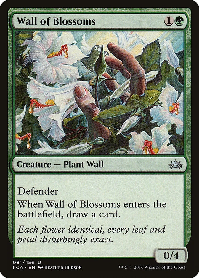 2016 Planechase Anthology Wall of Blossoms #81 uncommon card image
