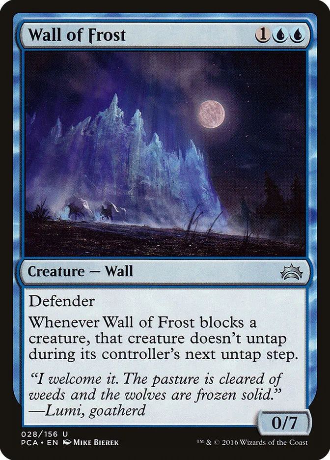 2016 Planechase Anthology Wall of Frost #28 uncommon card image