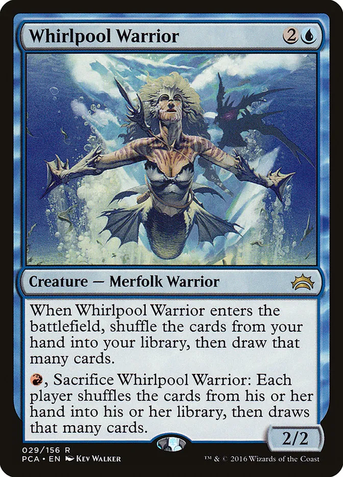 2016 Planechase Anthology Whirlpool Warrior #29 rare card image