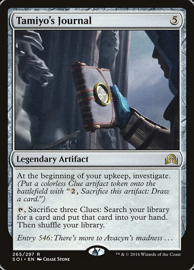 2016 Shadows over Innistrad Tamiyo's Journal rare #265†a rare card image