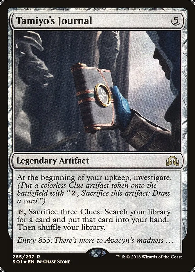 2016 Shadows over Innistrad Tamiyo's Journal rare #265†d rare card image