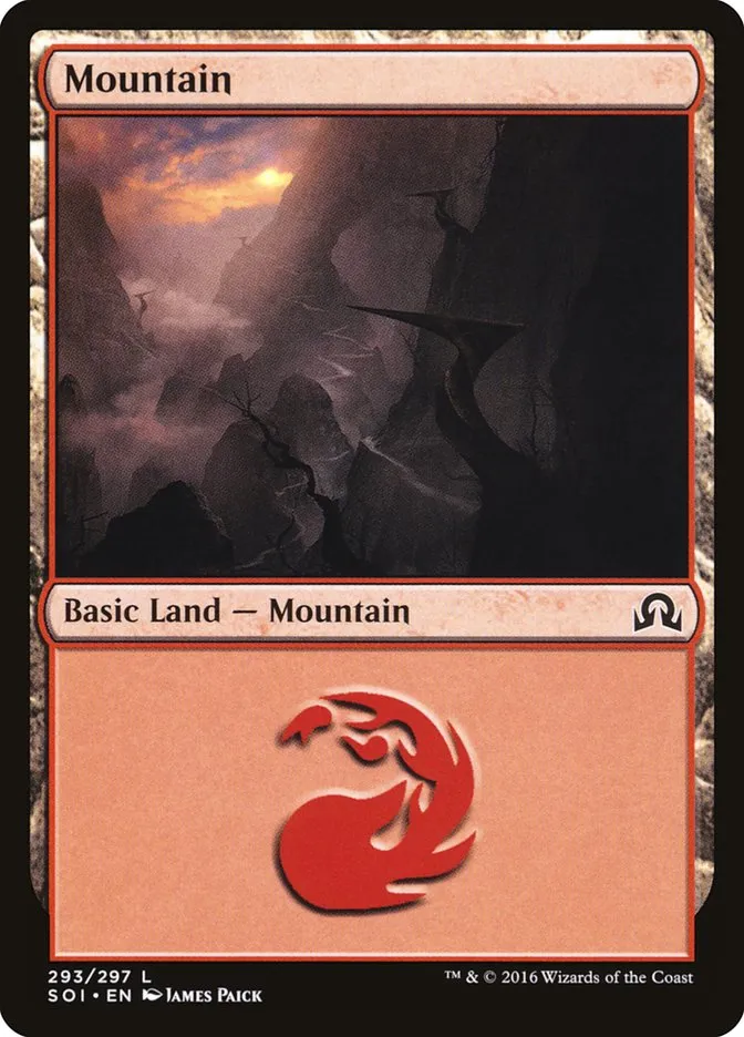 2016 Shadows over Innistrad Mountain common #293 common card image