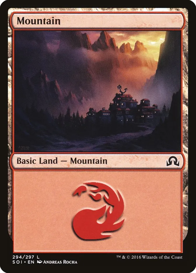 2016 Shadows over Innistrad Mountain common #294 common card image