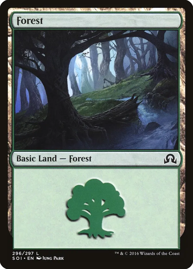 2016 Shadows over Innistrad Forest common #296 common card image