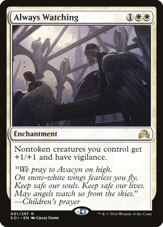 2016 Shadows over Innistrad Always Watching rare #1 rare card image