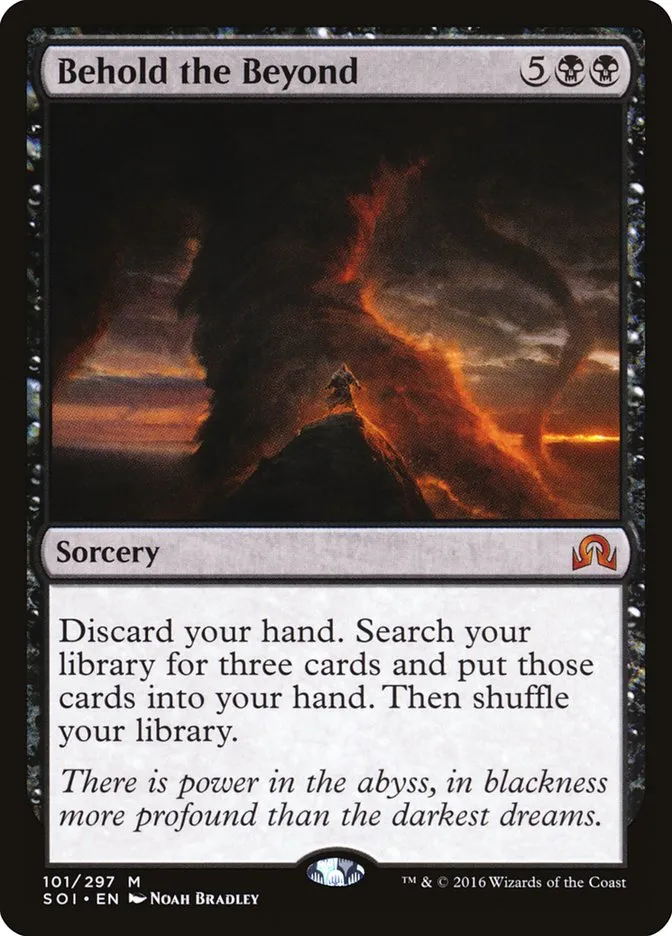 2016 Shadows over Innistrad Behold the Beyond mythic #101 mythic card image
