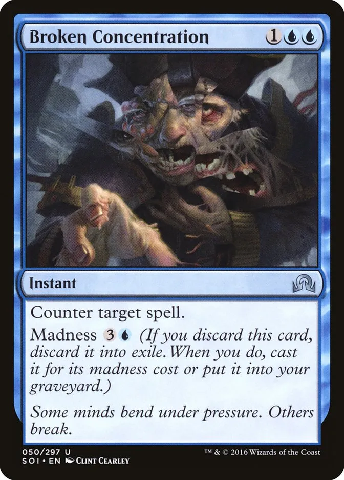 2016 Shadows over Innistrad Broken Concentration uncommon #50 uncommon card image