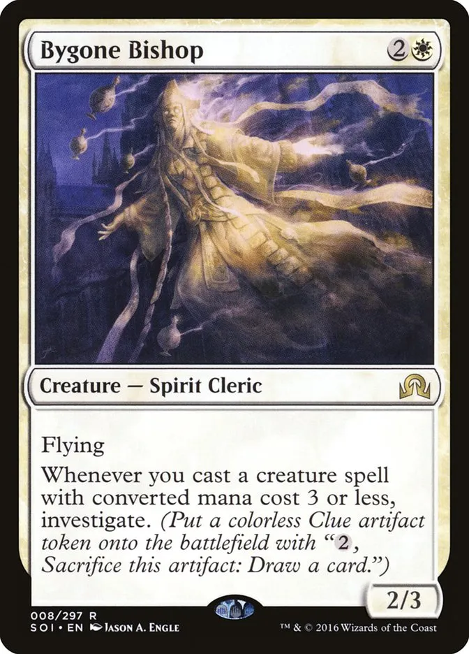 2016 Shadows over Innistrad Bygone Bishop rare #8 rare card image
