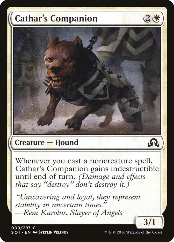 2016 Shadows over Innistrad Cathar's Companion common #9 common card image