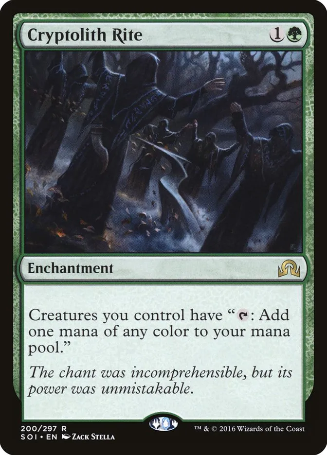 2016 Shadows over Innistrad Cryptolith Rite #200 rare card image