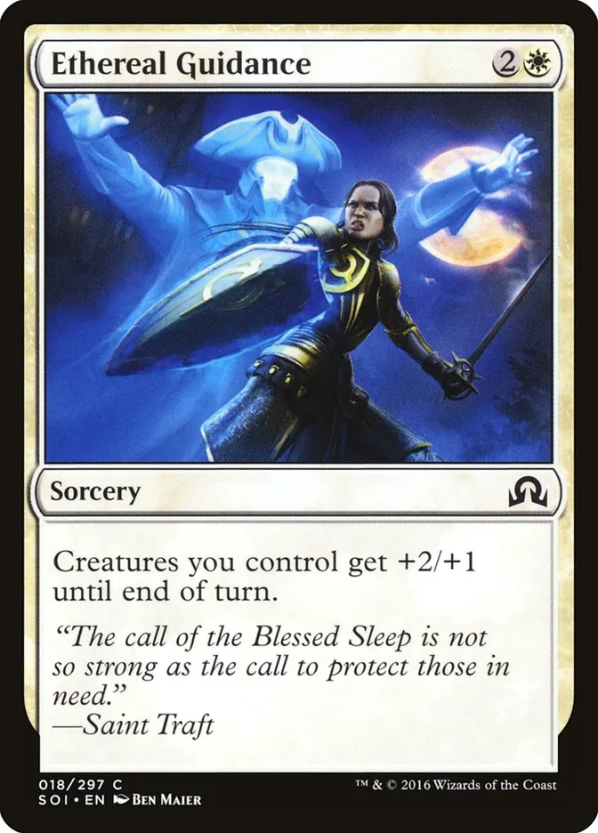 2016 Shadows over Innistrad Ethereal Guidance common #18 common card image