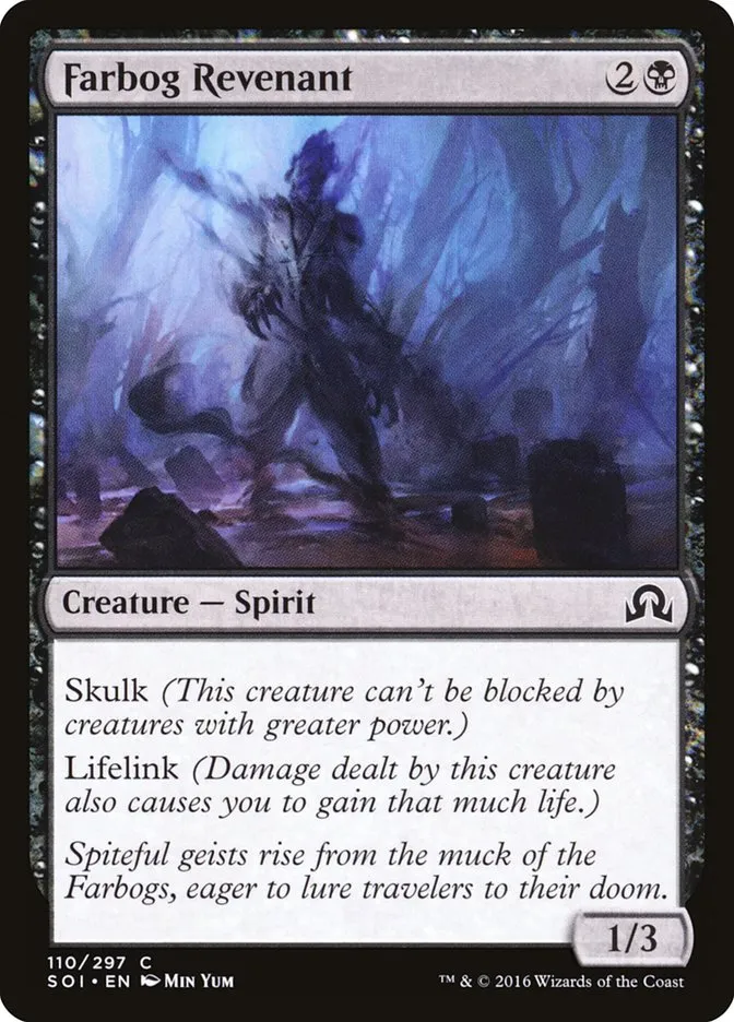 2016 Shadows over Innistrad Farbog Revenant common #110 common card image