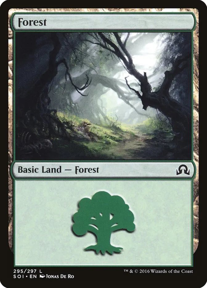 2016 Shadows over Innistrad Forest common #295 common card image
